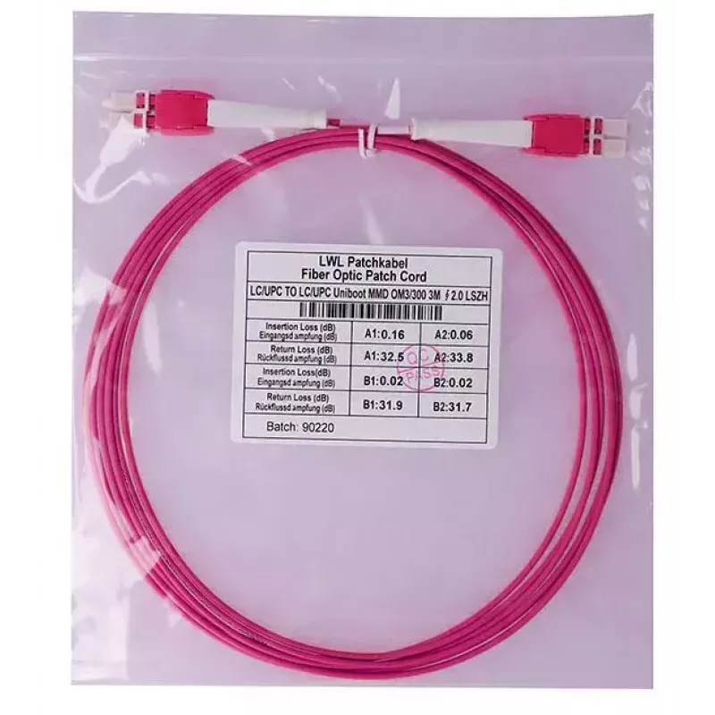 Cable de fibra óptica InfiniBand BlueOptics SFP8181FU2MK 2 m LC OM4
