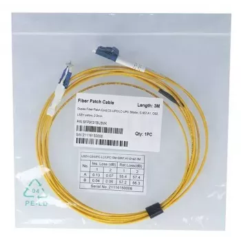 Cable de fibra óptica BlueOptics SFP9131BU5MK CS LC OS2 5 m amarillo