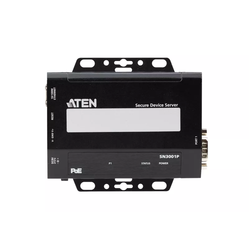 ATEN SN3001P servidor de dispositivos seguro de 1 puerto RS-232 con PoE, LAN de 100 Mbit