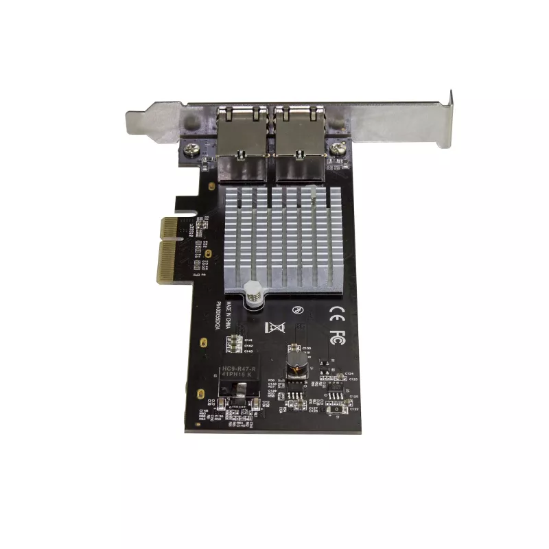 Tarjeta adaptadora de red PCIe de doble puerto 10G StarTech.com - Adaptador de interfaz de red Intel-X550AT 10GBASE-T y NBASE-T PCI Express 10/5/2.5/1GbE Multi-Gigabit Ethernet NIC de 5 velocidades