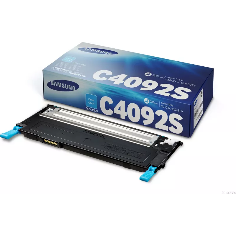 Cartucho de tóner Samsung CLT-C4092S cian, 1000 páginas, 1 ud.