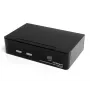 Conmutador KVM USB DVI de 2 puertos StarTech.com con audio y hub USB 2.0