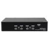Conmutador KVM USB DisplayPort de 4 puertos StarTech.com con audio, 3840 x 2400 píxeles, negro