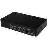 Conmutador KVM USB DisplayPort de 4 puertos StarTech.com con audio, 3840 x 2400 píxeles, negro