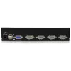 Conmutador KVM USB StarTech.com de 4 puertos para rack 1HE con OSD, 1920 x 1440 píxeles, montaje en rack, 5,4 W, 1HE, negro