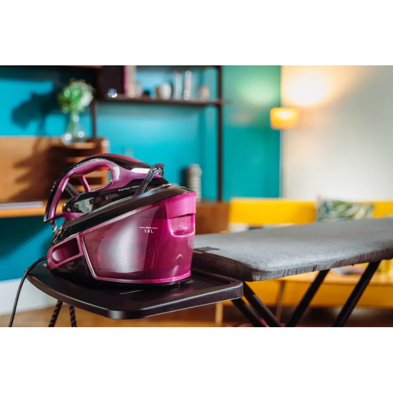 Centro de planchado Tefal Express Vision SV8152 2800 W 1,8 l suela Durilium AirGlide Autoclean violeta, negro