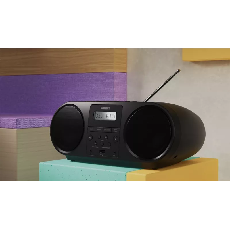 Philips TAZ6000/10 Reproductor de CD Negro Reproductor de CD portátil