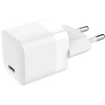 Cargador USB-C Vision 30W con enchufe EU Blanco Fuente de alimentación universal