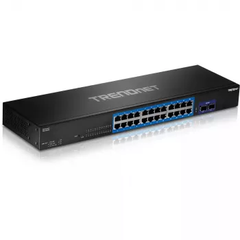 Switch Trendnet TEG-30262 v1.0R Gigabit Ethernet 24 Puertos 1U Negro