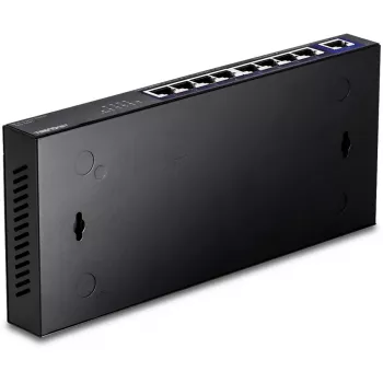 TRENDnet TEG-S591 switch Ethernet no gestionado de 8 puertos 2,5G, 100/1000/2500, 60 Gbit/s, tabla MAC 4000, montaje en pared