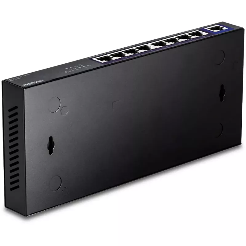 TRENDnet TEG-S591 switch Ethernet no gestionado de 8 puertos 2,5G, 100/1000/2500, 60 Gbit/s, tabla MAC 4000, montaje en pared