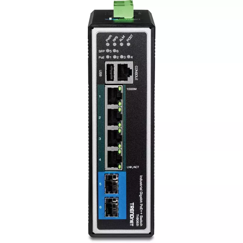 Switch gestionado Trendnet TI-BG62I L2+ Gigabit Ethernet PoE 4 puertos