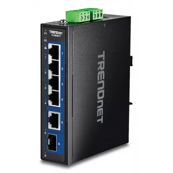 Trendnet TI-G50611 switch Ethernet industrial no gestionado de 6 puertos 2.5G con soporte 10G SFP