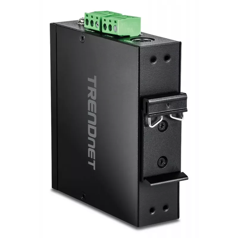 Switch Gigabit Ethernet no gestionado TRENDnet TI-G51SC, 4x RJ-45 10/100/1000, capacidad 10 Gbit/s, 2000 MAC, 9–60 V, montaje en pared