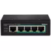 Switch no gestionado Trendnet TI-PE50 Power over Ethernet negro