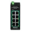 Switch Fast Ethernet PoE no gestionado TRENDnet TI-PELC80 — 8x 10/100 Mbps RJ-45, IEEE 802.3af/at, 48–56V DC, montaje en pared