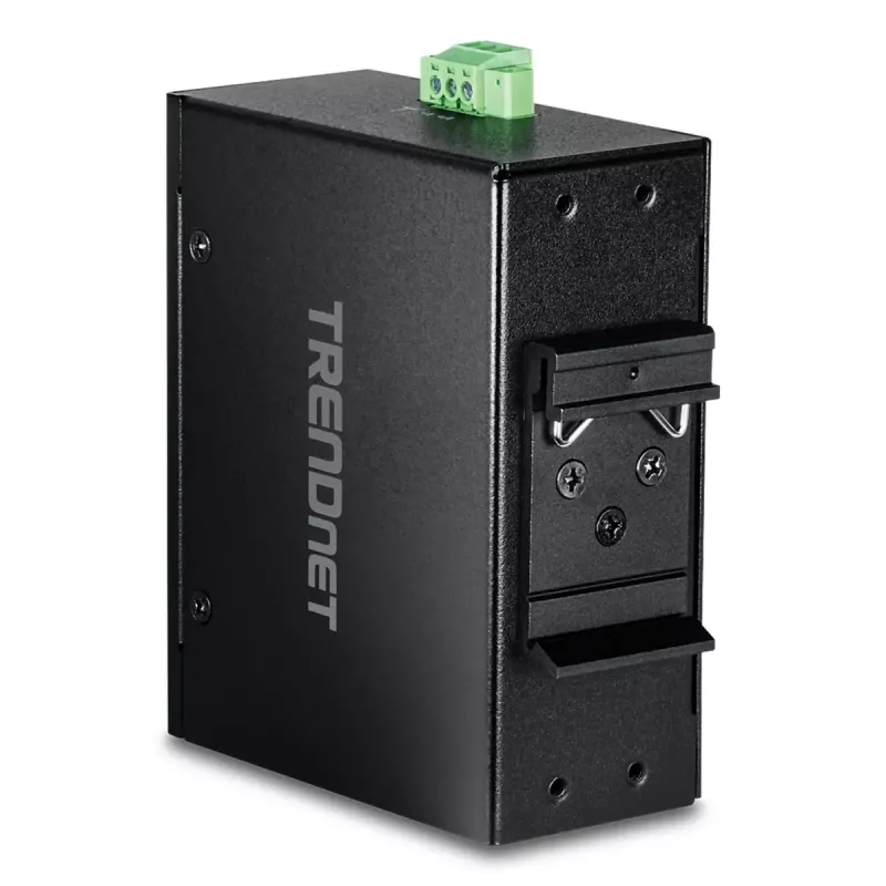 Switch Fast Ethernet PoE no gestionado TRENDnet TI-PELC80 — 8x 10/100 Mbps RJ-45, IEEE 802.3af/at, 48–56V DC, montaje en pared