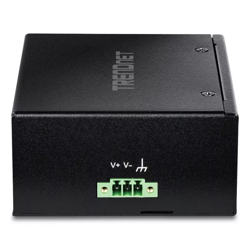 Switch Fast Ethernet PoE no gestionado TRENDnet TI-PELC80 — 8x 10/100 Mbps RJ-45, IEEE 802.3af/at, 48–56V DC, montaje en pared