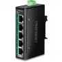TRENDnet TI-PGLC50 Switch industrial Gigabit Ethernet PoE+ de 5 puertos no gestionado