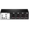Switch KVM Trendnet TK-440DP negro plata