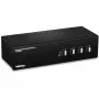 Switch KVM Trendnet TK-440DP negro plata