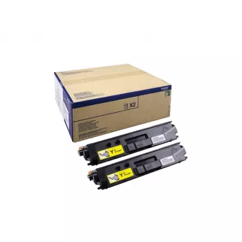 Cartucho de tóner Brother TN-329YTWIN, original amarillo, láser, 2 uds., rendimiento 12000 páginas