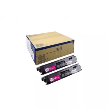 Cartucho de tóner Brother TN-900MTWIN magenta, original, 2 uds., láser, rendimiento 12000 páginas