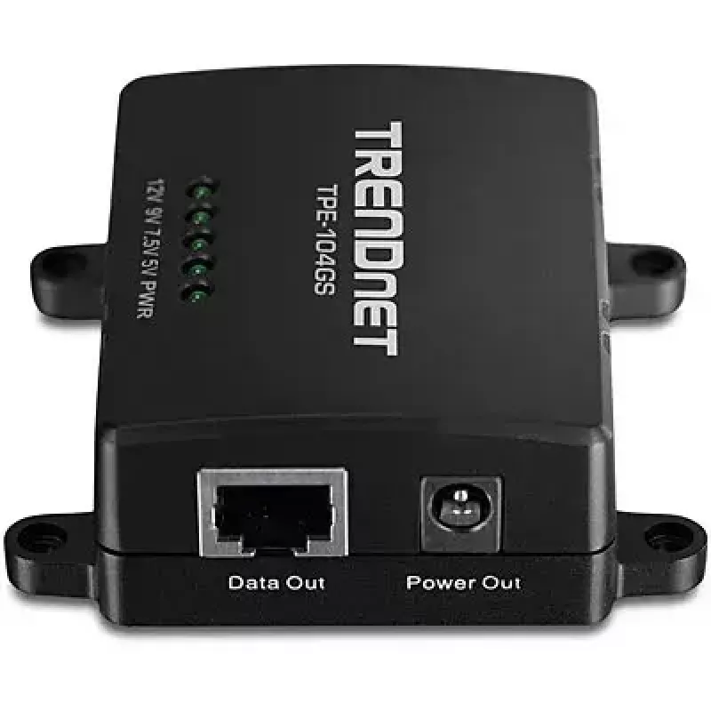 Splitter de red Trendnet TPE-104GS negro Power over Ethernet PoE