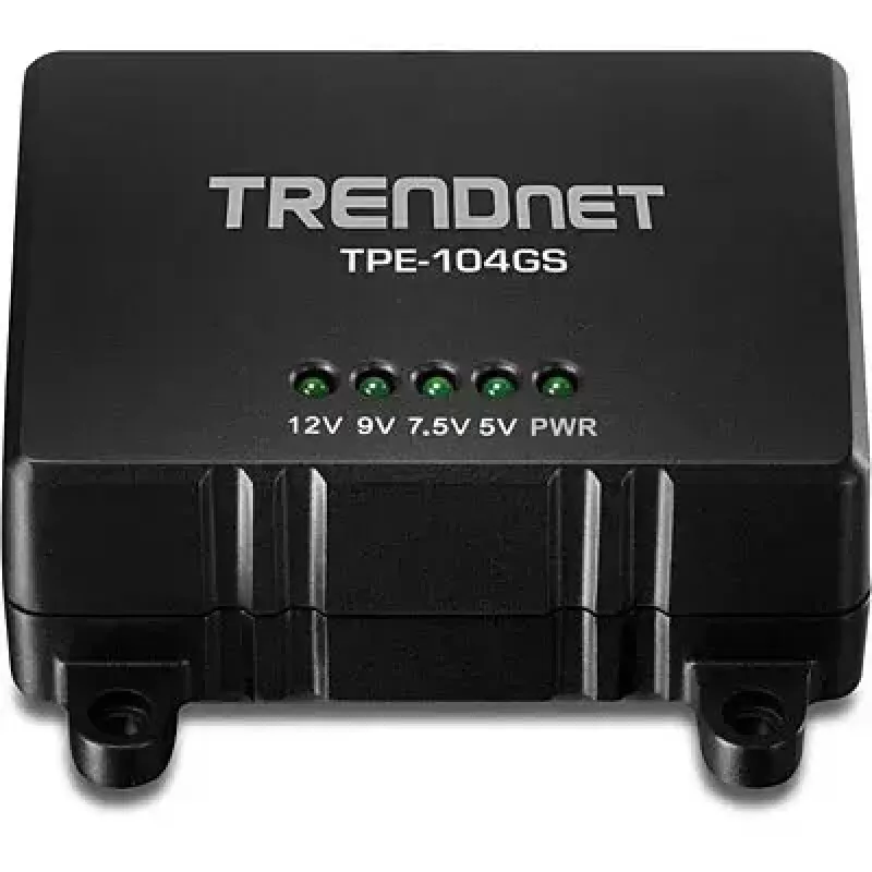 Splitter de red Trendnet TPE-104GS negro Power over Ethernet PoE