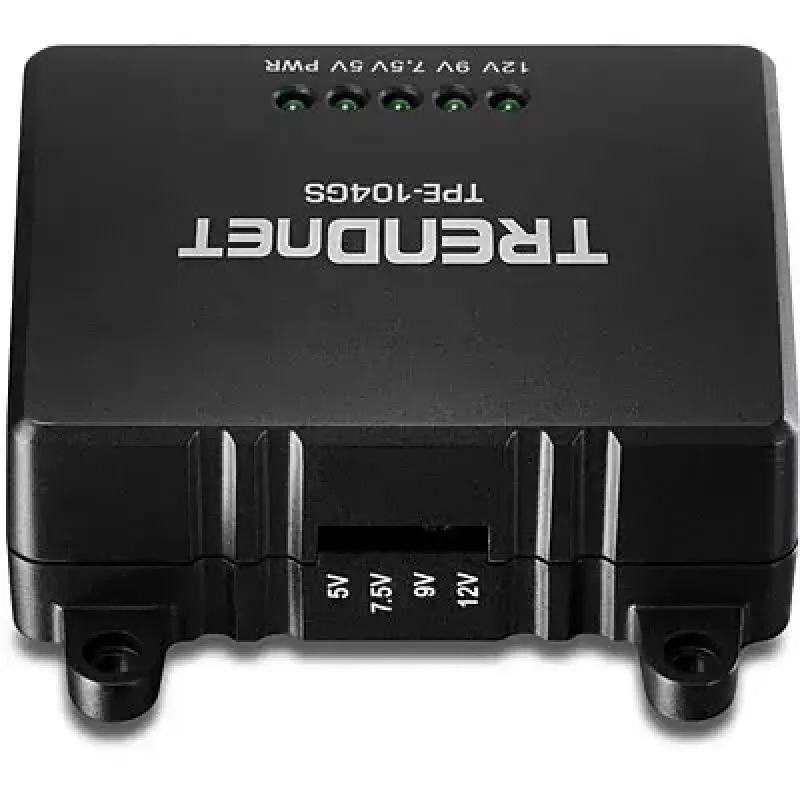 Splitter de red Trendnet TPE-104GS negro Power over Ethernet PoE