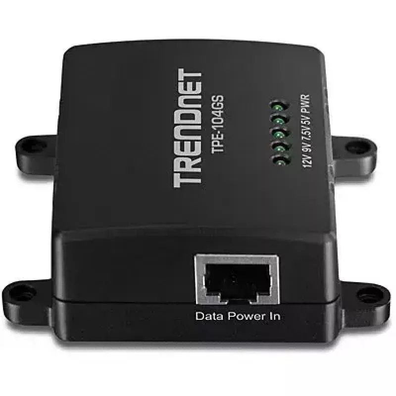 Splitter de red Trendnet TPE-104GS negro Power over Ethernet PoE