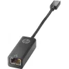 Adaptador HP USB-C a RJ45, USB Type-C, RJ-45, conector macho, negro, Business, Windows 10, Windows 7, Windows 8, Windows 8.1