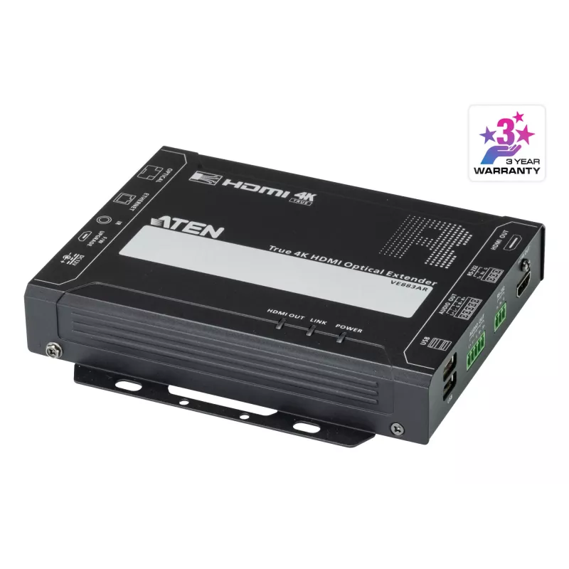 Transmisor y receptor AV ATEN VE883AK2 True 4K HDMI Optical Extender 4K@300m 10km