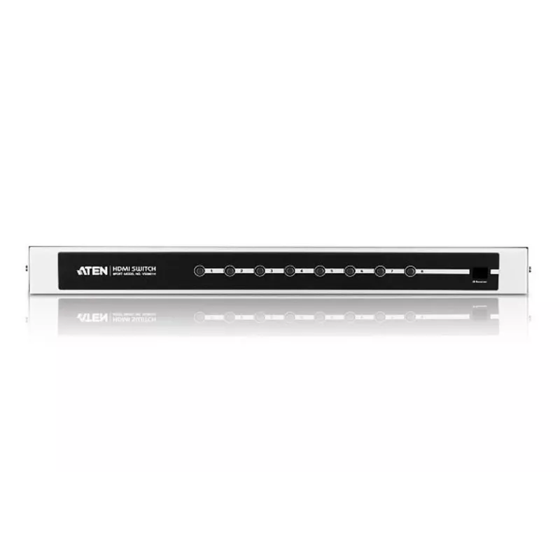Conmutador de audio/vídeo HDMI ATEN de 8 puertos con mando a distancia por infrarrojos