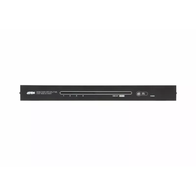 Distribuidor HDMI ATEN de 4 puertos CAT5e/6, HDMI, HDMI, 1920 x 1080 píxeles, Negro, Metal, Full HD