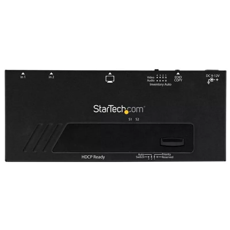 StarTech.com Conmutador HDMI de 2 puertos con conmutación automática y prioritaria - 1080p