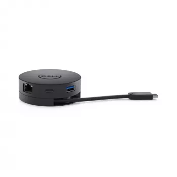 DELL DA300 Cableado USB 3.2 Gen 2 (3.1 Gen 2) Type-C Negro