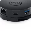 DELL DA300 Cableado USB 3.2 Gen 2 (3.1 Gen 2) Type-C Negro