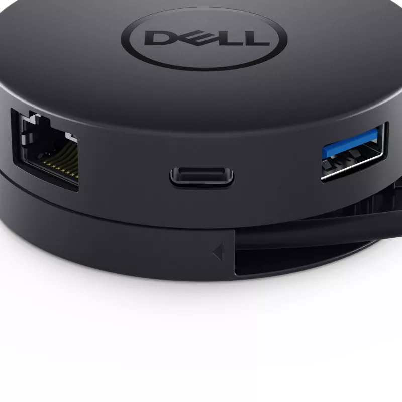 DELL DA300 Cableado USB 3.2 Gen 2 (3.1 Gen 2) Type-C Negro