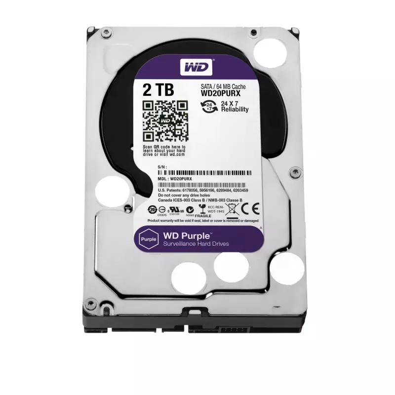 Disco duro interno Western Digital Purple 2 TB 5400 rpm 64 MB 3,5