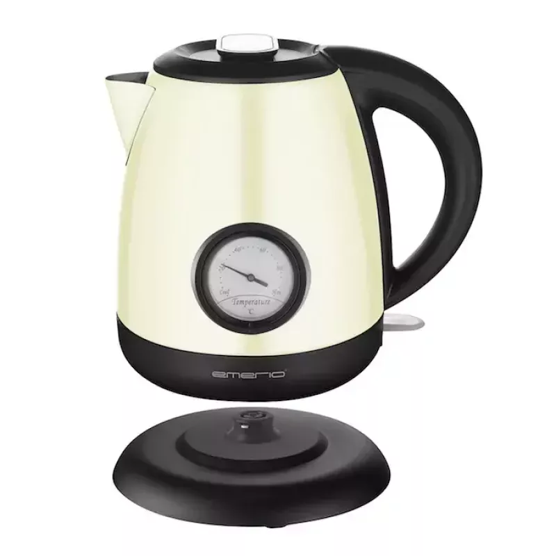 Hervidor de agua Emerio 1 L 2000 W beige negro