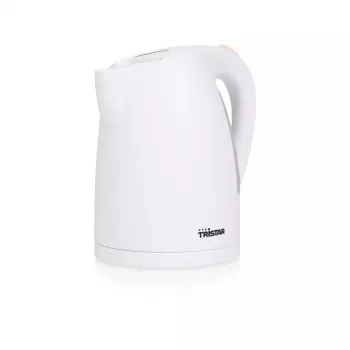 Hervidor de agua Tristar | WK-1345 | Eléctrico | 2200 W | 1,7 L | Plástico | Base giratoria 360° | Blanco
