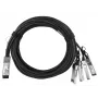 Cable de fibra óptica InfiniBand BlueOptics X4DACBL5 5 m QSFP 4xSFP+ negro