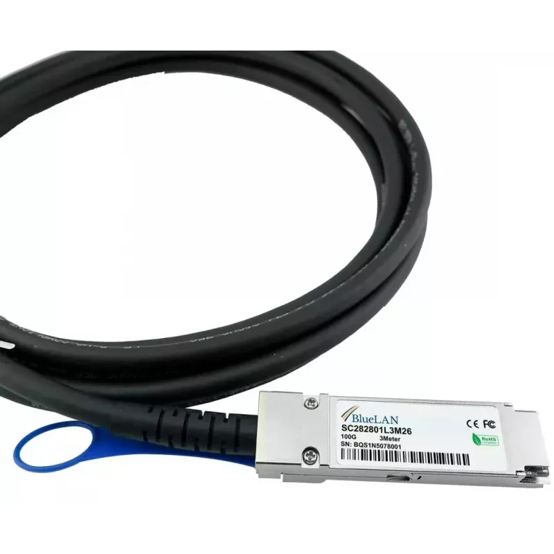 Cable de fibra óptica InfiniBand BlueOptics X66211A-3-BL 3 m QSFP28 macho