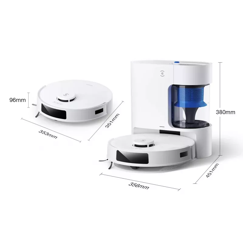 Robot aspirador Ecovacs Deebot N20e PLUS blanco — 2 en 1 aspira y friega