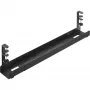 Canaleta guía de cables universal InLine de 3 niveles (80/100/120 cm) para montaje bajo mesa, negra