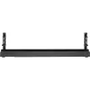 Canaleta guía de cables universal InLine de 3 niveles (80/100/120 cm) para montaje bajo mesa, negra