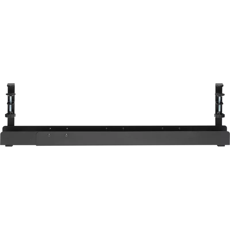 Canaleta guía de cables universal InLine de 3 niveles (80/100/120 cm) para montaje bajo mesa, negra