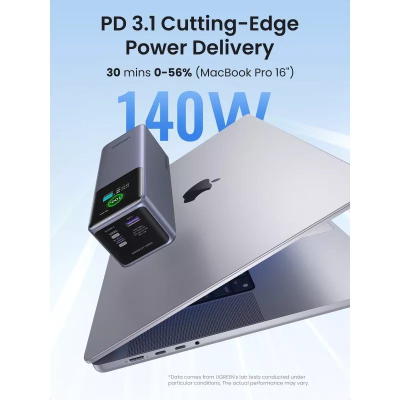 Ugreen 25000mAh 200W Batería externa de carga rápida Gris