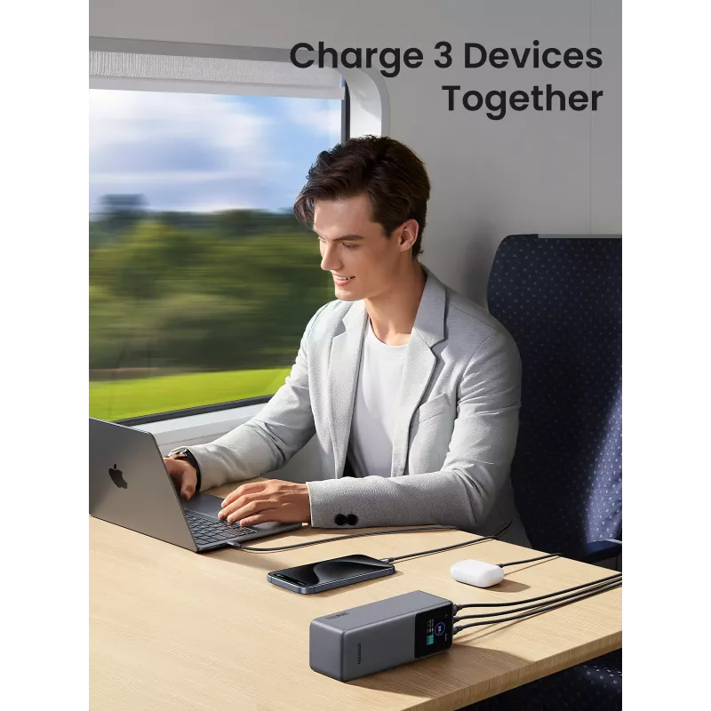 Ugreen 25000mAh 200W Batería externa de carga rápida Gris